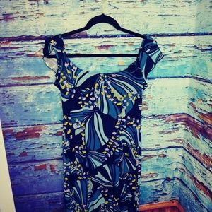 BcBg Paris blue floral dress size PS